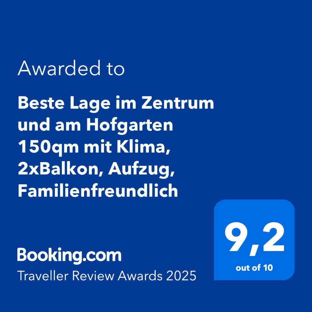 Beste Lage Im Zentrum Und Am Hofgarten 150Qm Mit Klima, 2Xbalkon, Aufzug, Familienfreundlich Μπαϊρόιτ Εξωτερικό φωτογραφία